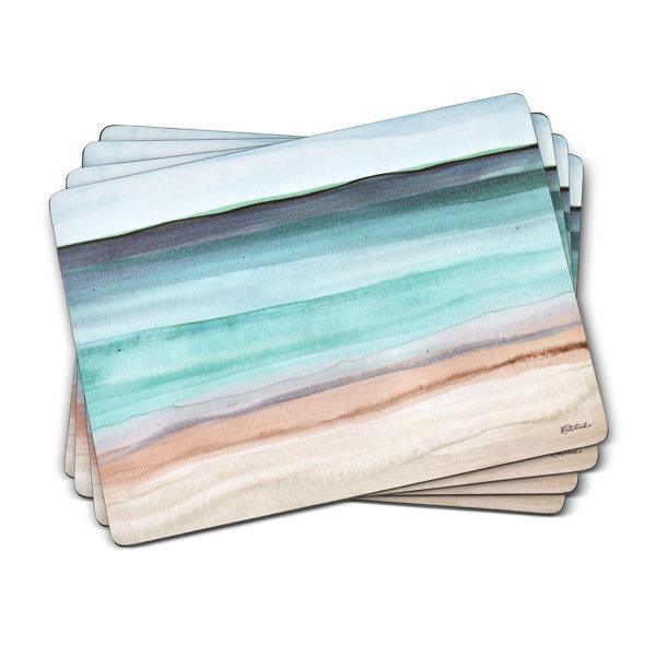 Pimpernel Coastal Shore Placemats 15.7 X 11.7" & Reviews Wayfair